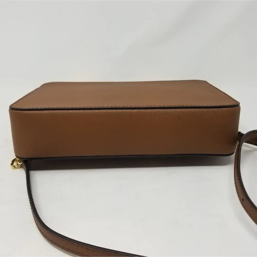 Michael Kors Brown Leather Crossbody Shoulder Bag‎